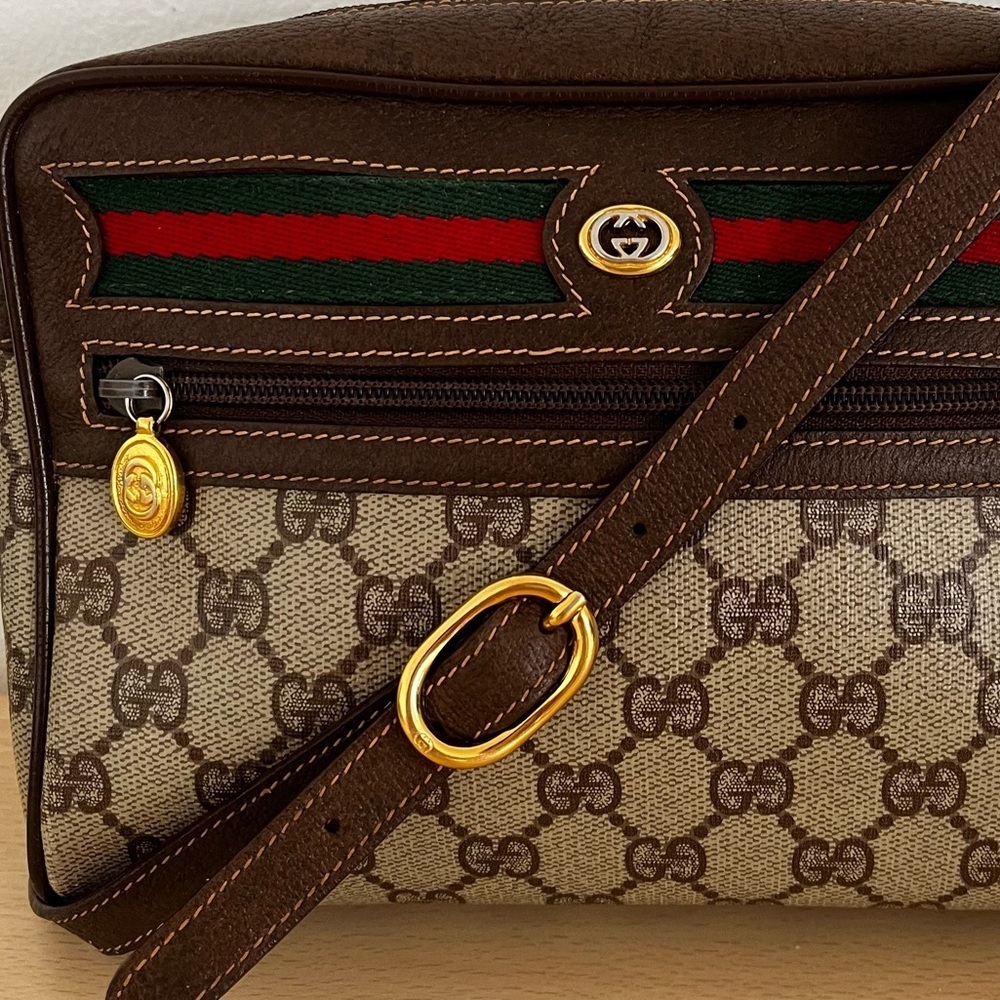 ❗️SOLD❗️Gucci Crossbody Sherry Line Ophidia Italy Vintage 1980s - Picture 12 of 16